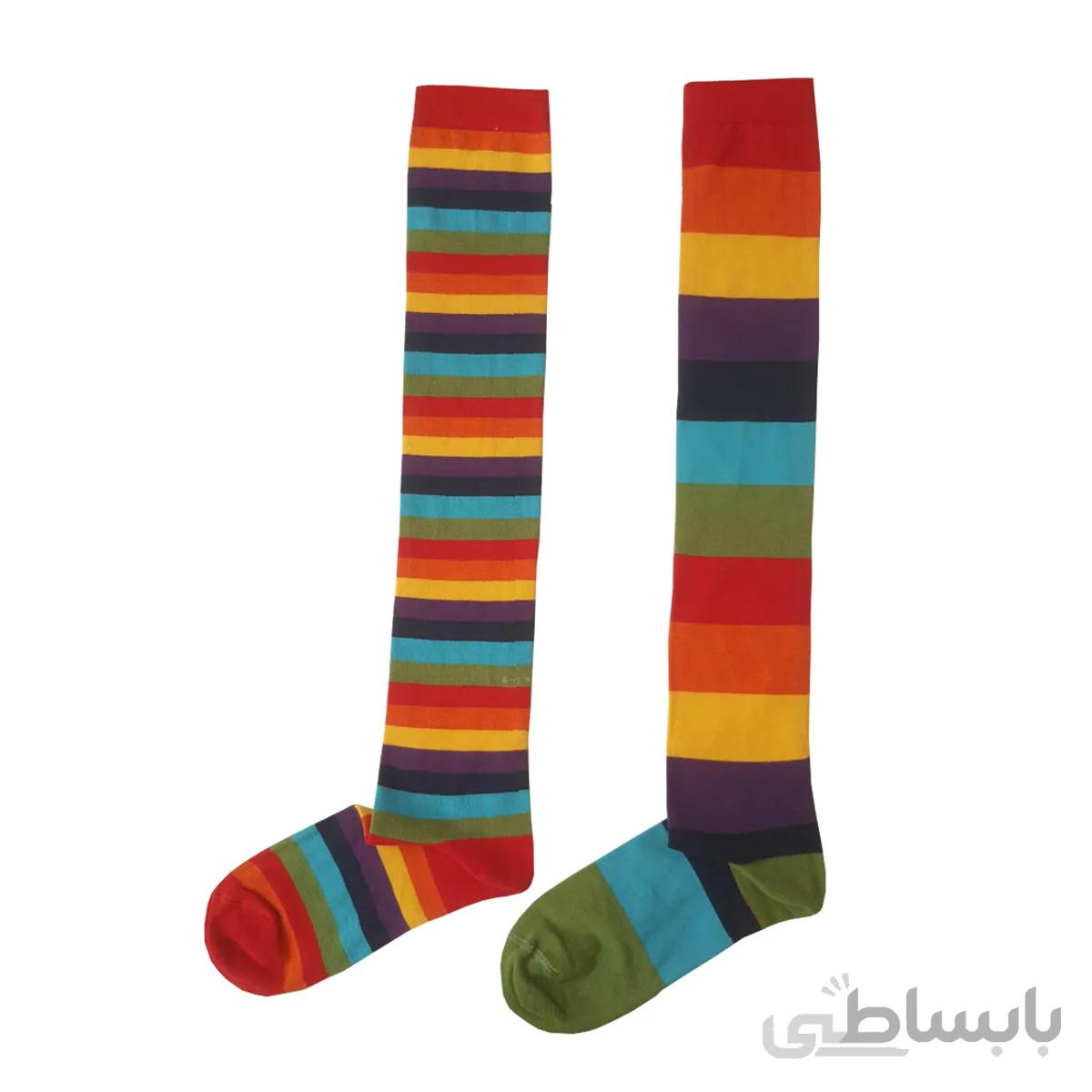 جوراب بلند هفت رنگ تا به تا کد ph423