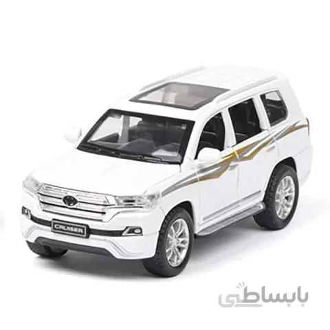 ماکت ماشین عقب کش مدل تویوتا لندکروزر سفید کد P/CZ13A/SE