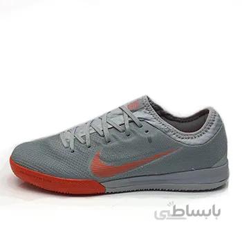 کفش کتونی نایک مرکوریال بدون ساق مخصوص فوتسال رنگ طوسی
