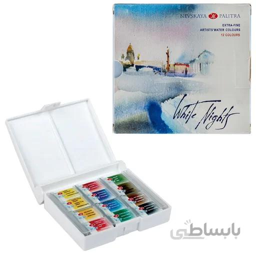 آبرنگ 12 رنگ وایت نایت سنت پترزبورگ