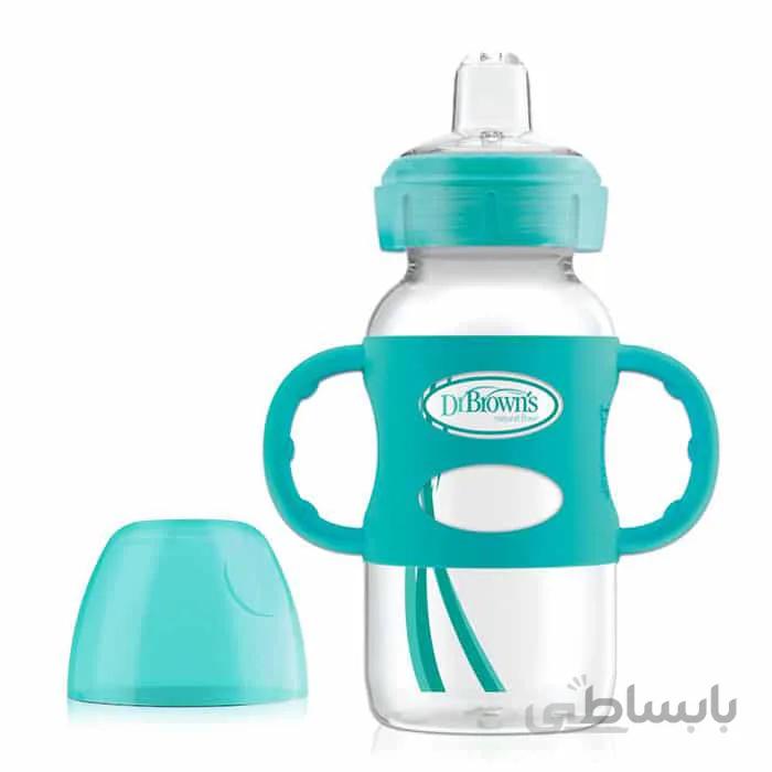آبخوری دسته دار 270 میل دکتر براونز سبز (اورجینال)