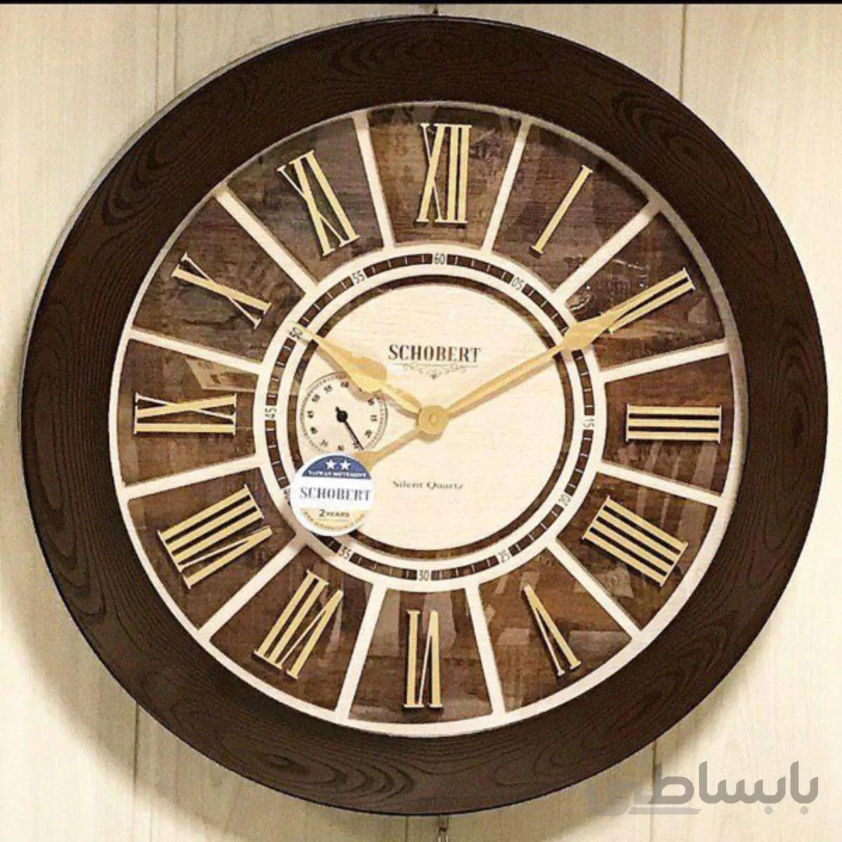 ساعت دیواری چوبی شوبرت کد 5218