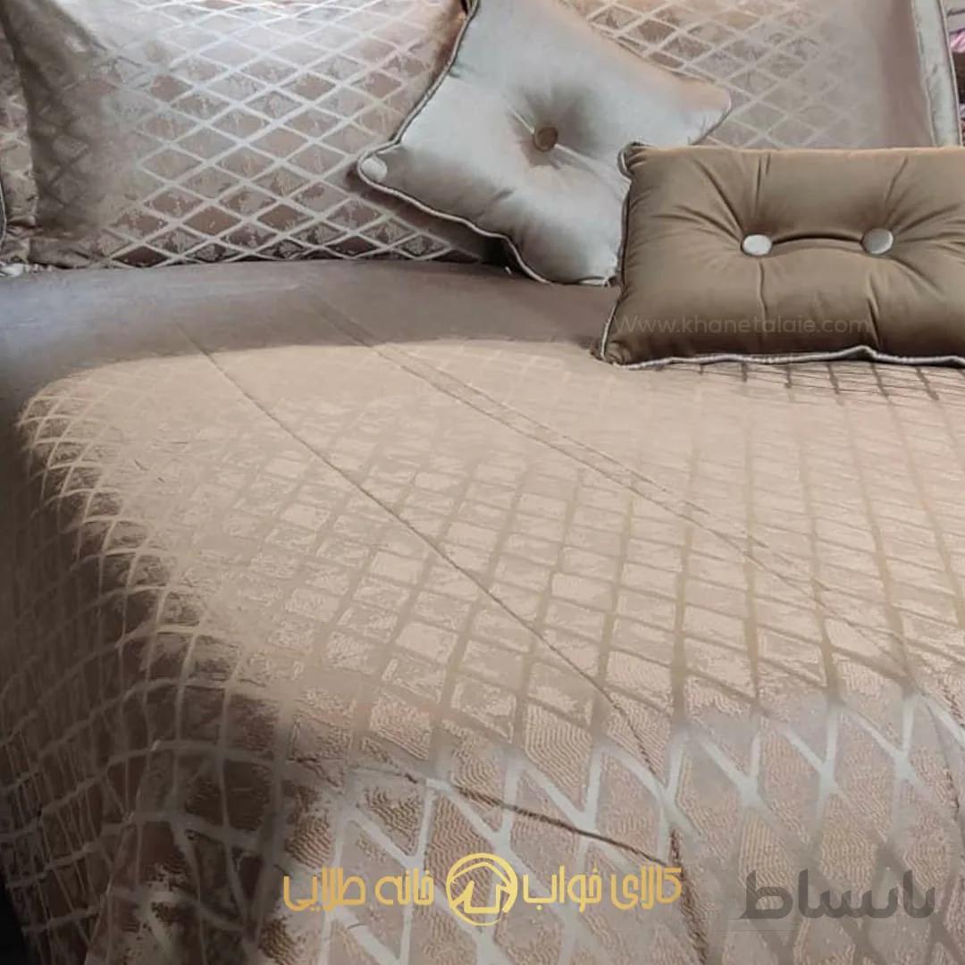 سرویس روتختی ۸تکه SEVIL MAISON طرح لوزی رنگ بژ