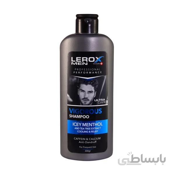 شامپو مو لروکس مدل ICEY MENTHOL حجم 300 میلی لیتر