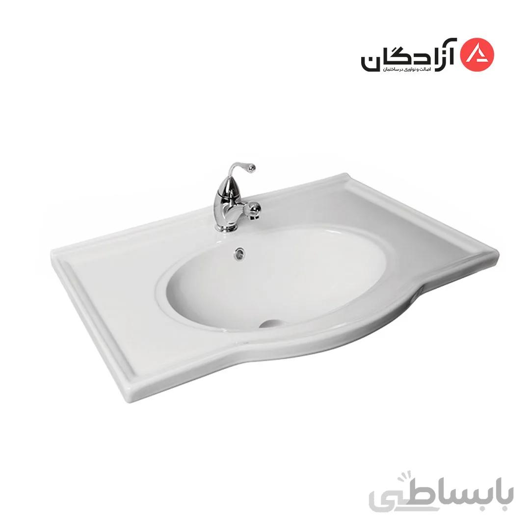 روشویی روکابینتی مروارید مدل النا 80