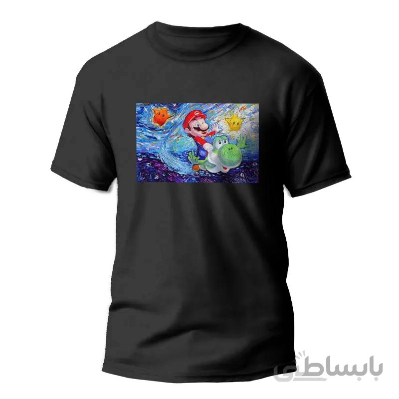 تیشرت طرح super mario flying