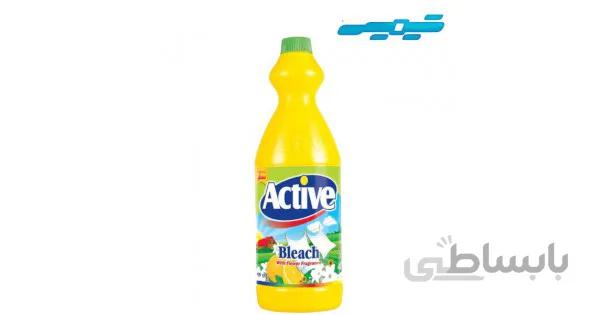 مایع سفیدکننده معطر لیمویی یک لیتری اکتیو
