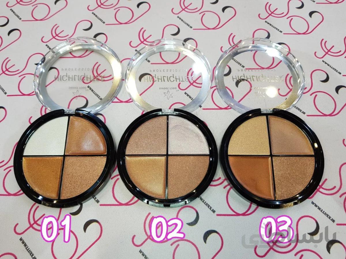 هایلایتر پودری و روغنی سویت رز SWEET ROSE مدل پروفشنال professional