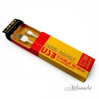 کابل تبدیل USB به microUSB الدینیو مدل LS14 به طول 1 متر