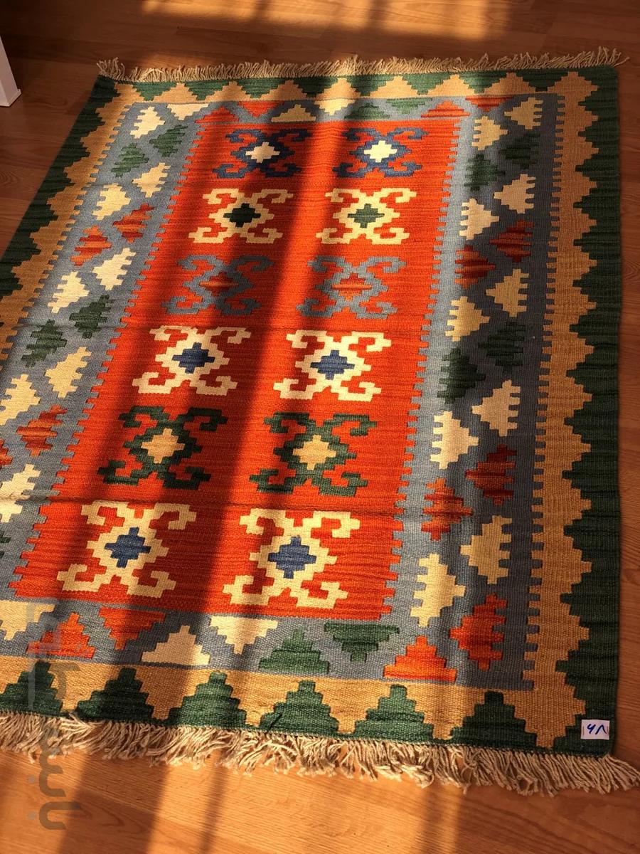 گلیم دو رو دستبافت رج Code 68 G ا Persian kilim