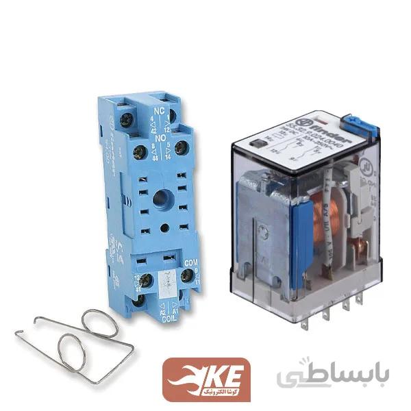 رله 24vDC دو کنتاکت 10 امپر فیندر 553290240094