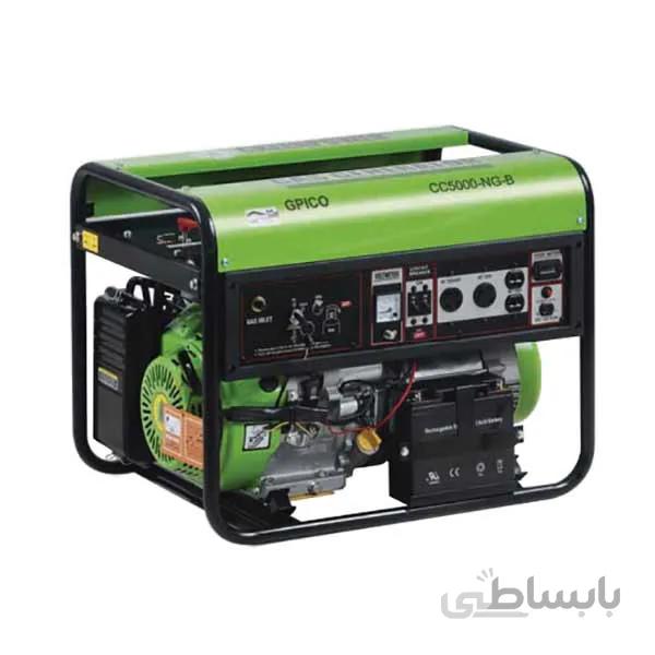 موتور برق ۵۰۰۰ وات گازسوز گرین پاور مدل cc5000-NG/LPG