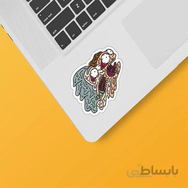 استیکر لپ تاپ طرح Rick&Morty کد ۲۲