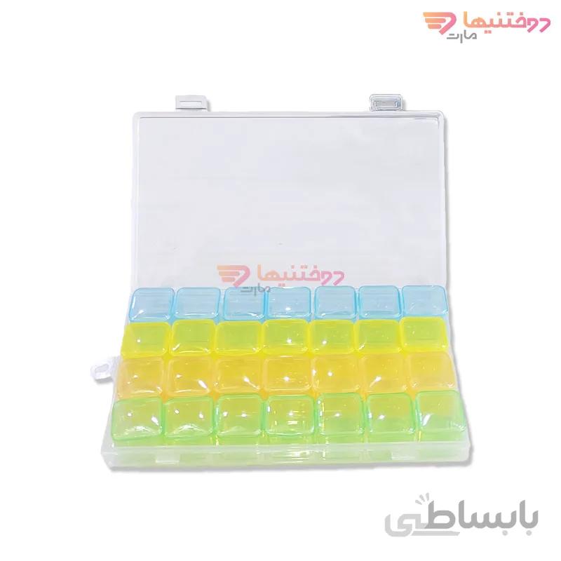 جعبه منجوق مدل 28 خانه 8 اینچ رنگی