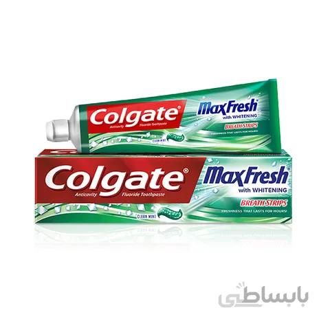 خمیر دندان کلگیت نعنایی ۱۰۰ml با کریستال های خنک کننده با ۱۰ برابر خنک کننده طولانی تر Colgate toothpaste Clean mint