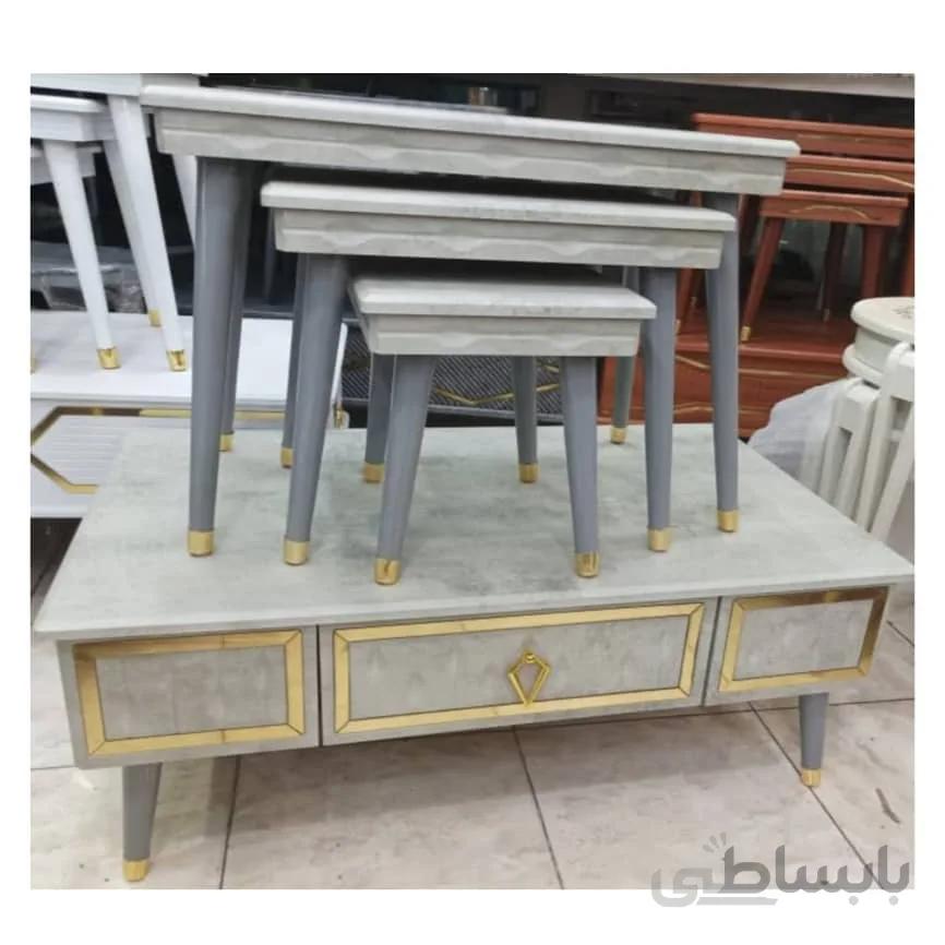 میز جلومبلی عسلی مدل کارو