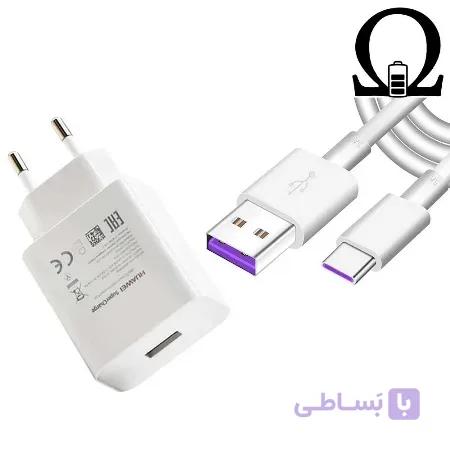 شارژر دیوارى فست شارژ و سریع اصلى همراه کابل هواوى گوشى Huawei mate 10