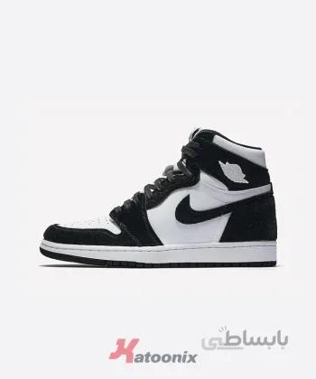 کفش جردن مشکی/سفید مدل Air Jordan 1 Retro High - کد z121