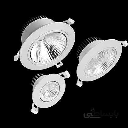 چراغ های سقفی توکار مدل گاما شرکت گلنور(توقف تولید)