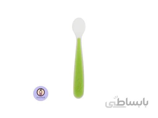 قاشق سیلیکونی Chicco رنگ سبز