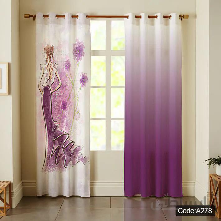 پرده پانچی چاپی کد A278