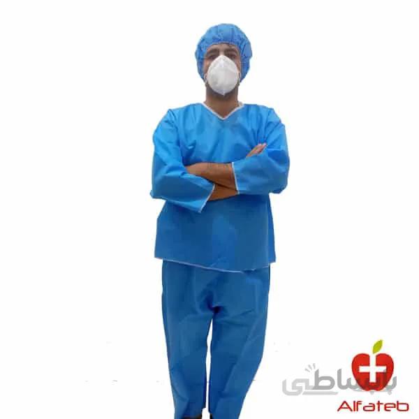 پوشش بلوز و شلوار و کلاه پزشک