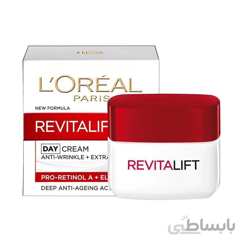 کرم ضد چروک و ابرسان روز رویتالیفت لورالLoreal Revitalift حجم 50 میل