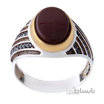انگشتر نقره مردانه کد am_1267