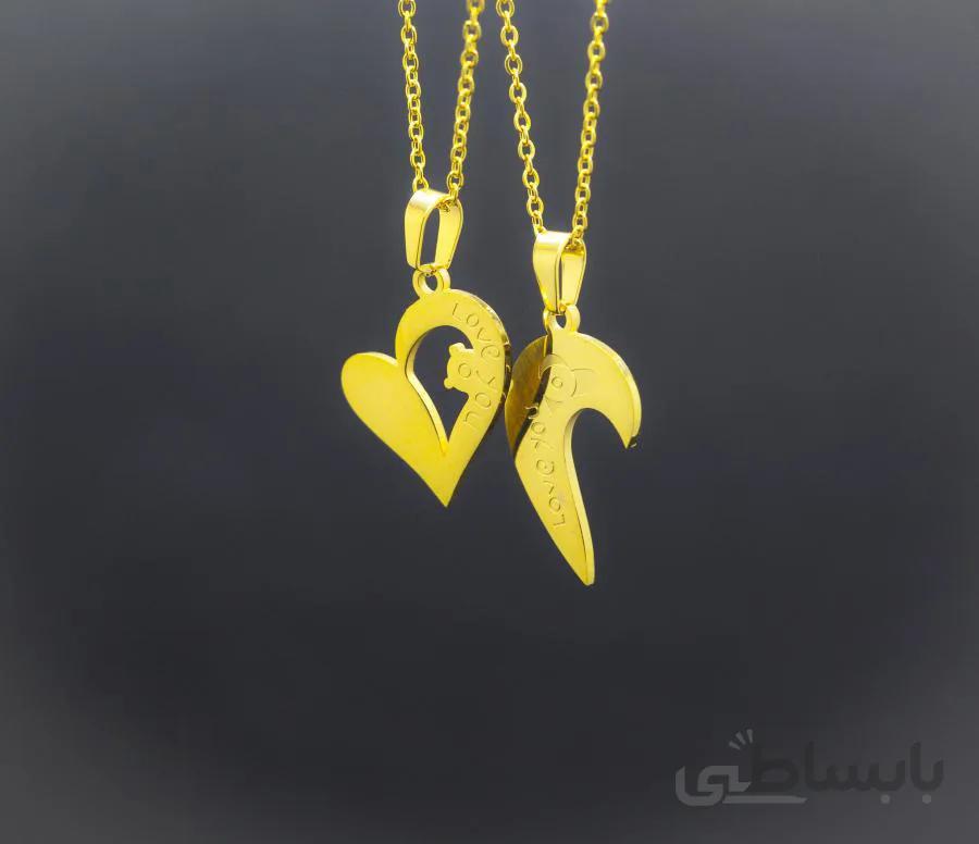 گردنبند قلب دو تکه - G110