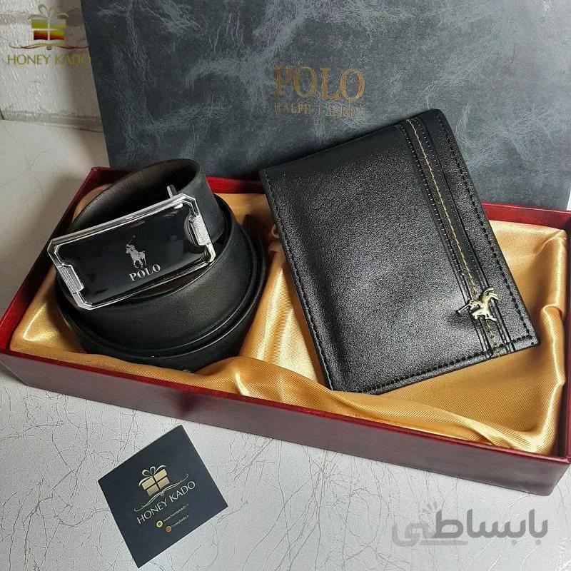 ست کیف و کمربند مردانه Polo کد 002