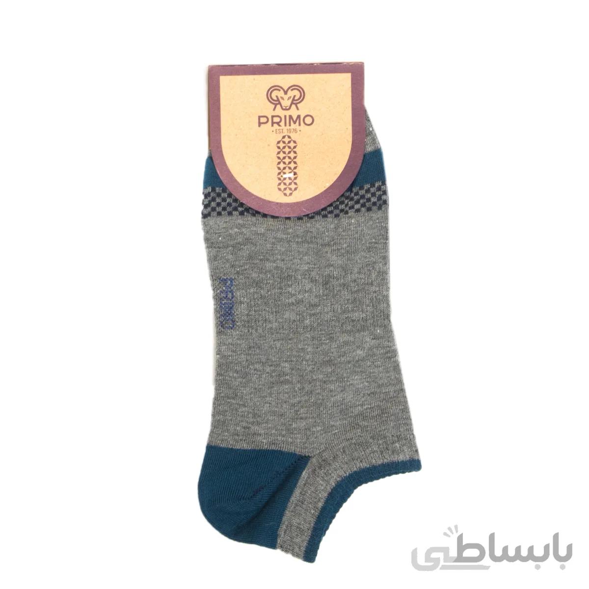جوراب پنبه ای مردانه مدل مچی جلو چهارخانه 94000704