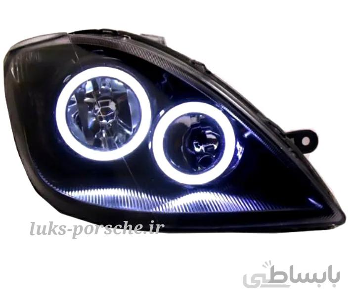 چراغ جلو اسپرت تیبا1وتیبا2 مدل دو دایره (bmw) - طراحی با رنگ دلخواه(سفارشی) ا Tiba1&2 Sport Headlights Model bmw