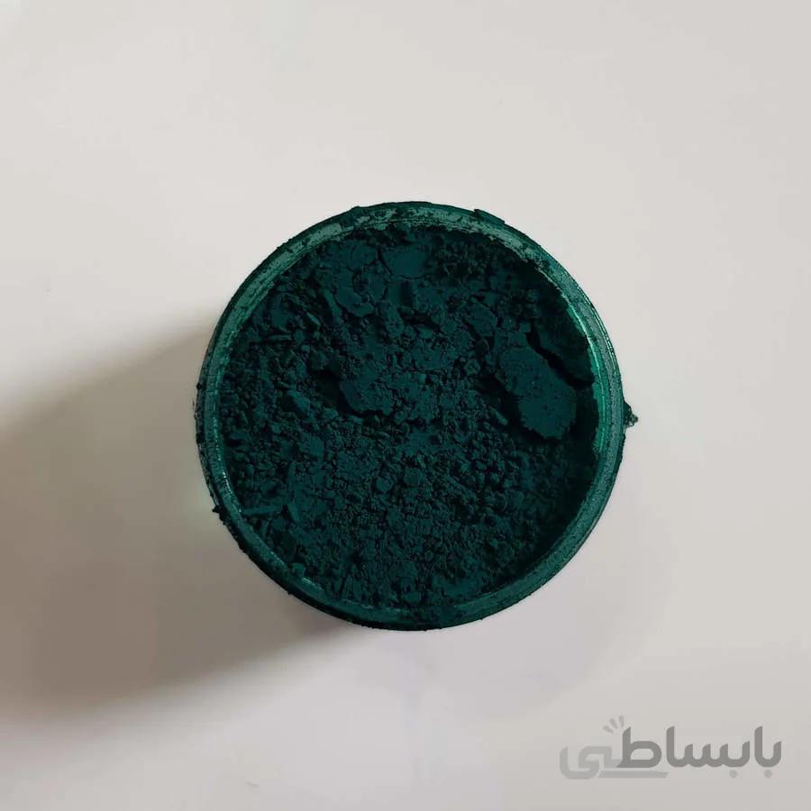 رنگ پودری ساده سبز