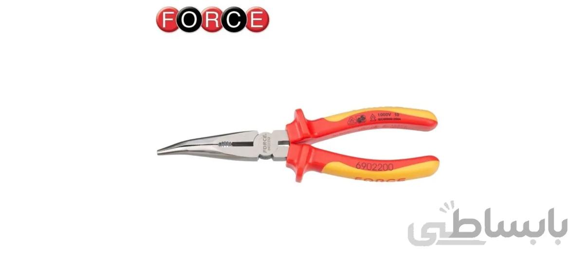 دم باریک سرکج فشار قوی عایق 1000 ولت 8 اینچ فورس – FORCE مدل 6902200