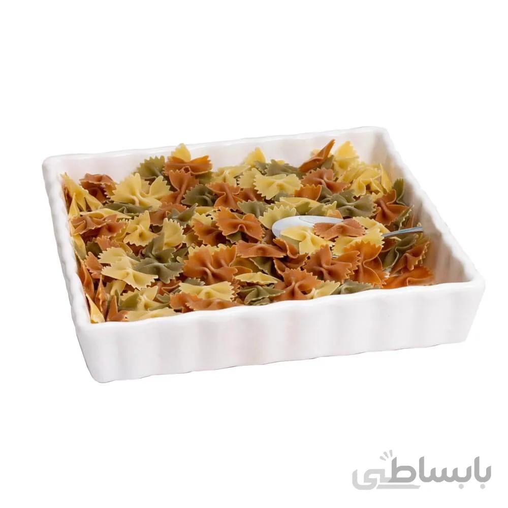 ظرف تارت مربع سرامیکی