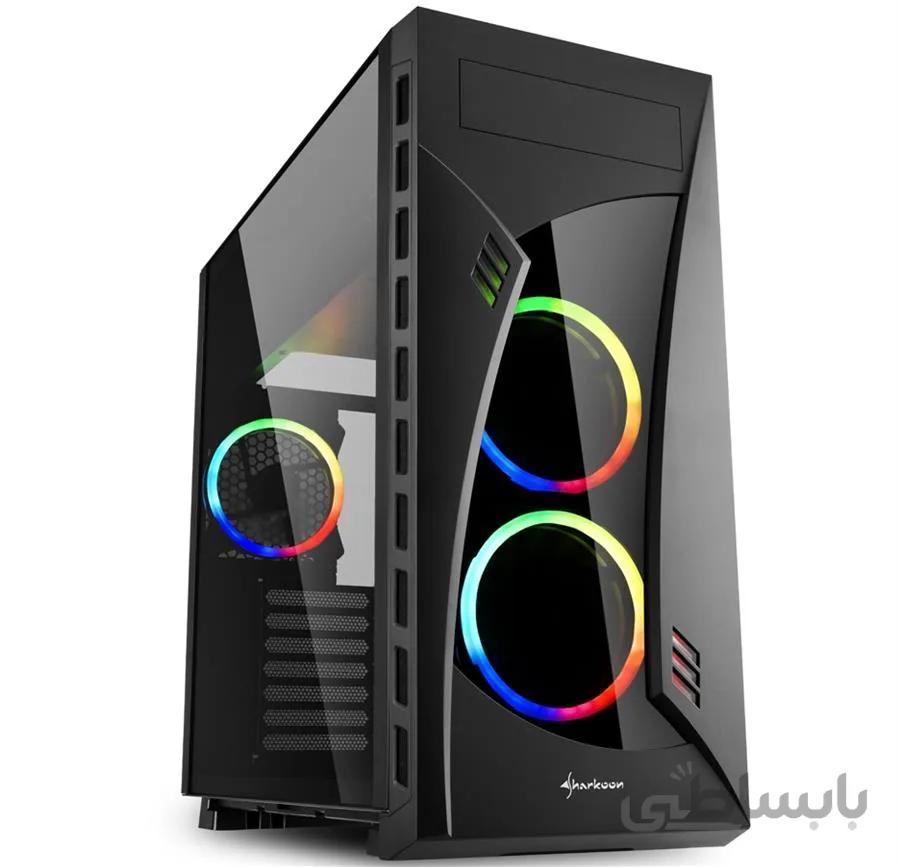 کیس شارکن مدل NIGHT SHARK RGB ا Sharkoon NIGHT SHARK RGB ATX Midi Tower Case