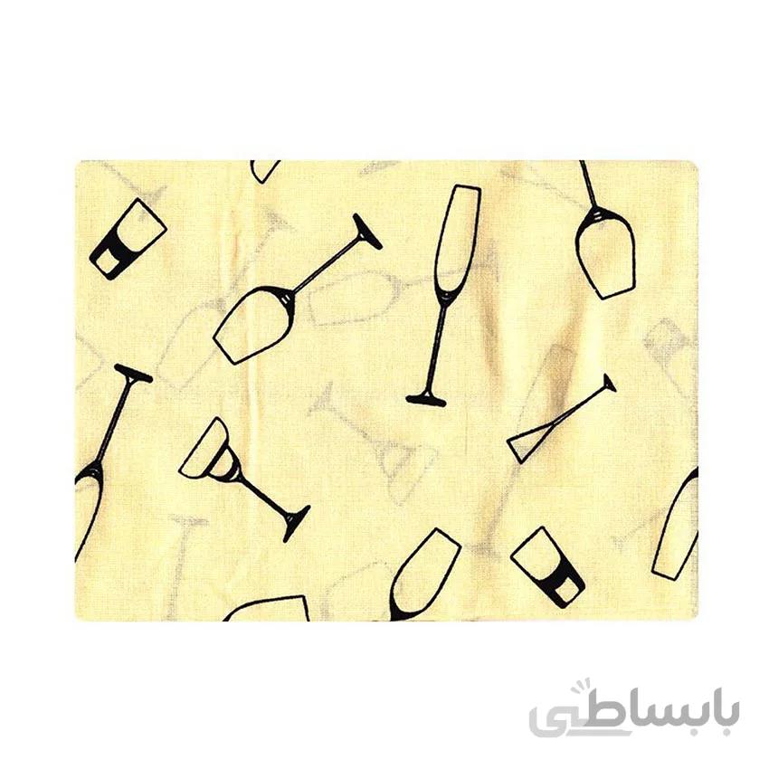دستمال سفره چاپی رزین تاژ طرح گلس