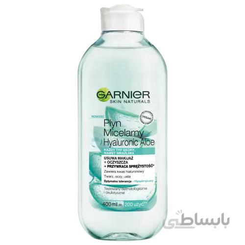 میسلار واتر هیالورونیک اسید گارنیر پوست خشک Garnier micelarny Hyaluronic Aloe