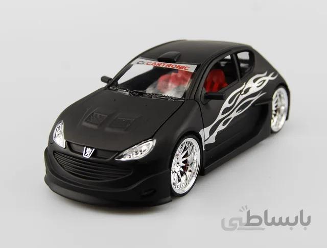 ماکت ماشین ویلی مدل پژو Welly Die Casting Model Peugeot 206 Tuning