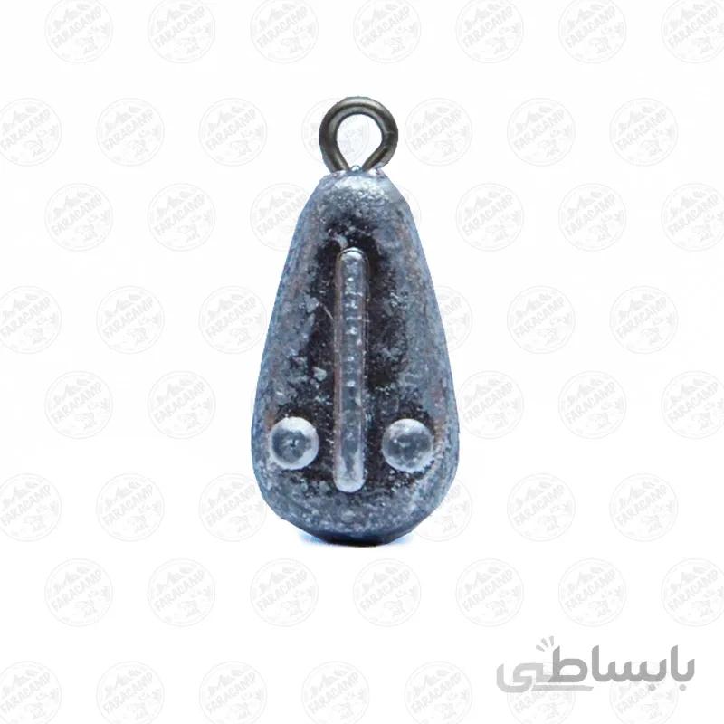 سرب ماهیگیری گلابی تخت 10 گرمی