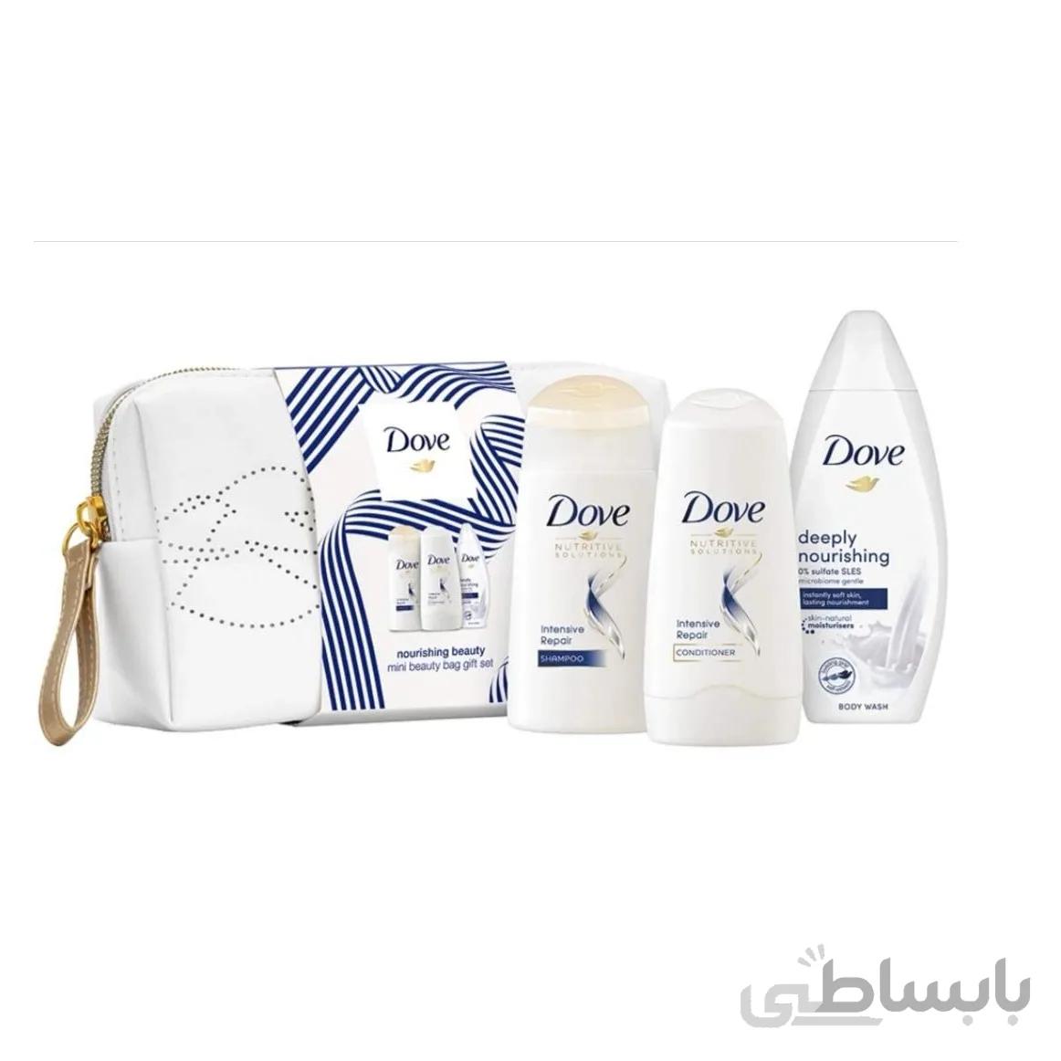 ست هدیه بهداشتی زنانه داو 4 تکه مدل Nourishing Beauty Wash