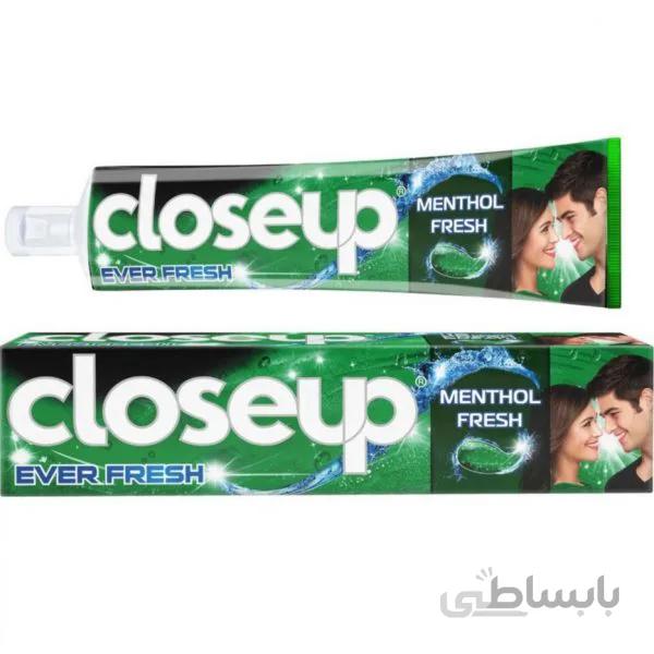 خمیر دندان کلوزآپ ۱۵۰g نعنایی – با فرمول دهان شویه ضد میکروب Closeup – Ever fresh anti-germ mouthwash formula
