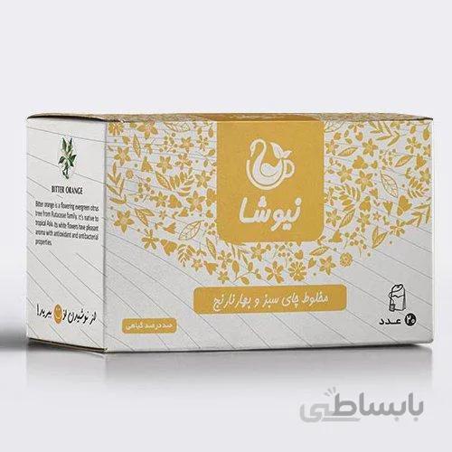 چای سبز و بهارنارنج کیسه ای نیوشا