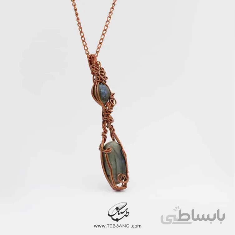 گردنبند زنانه سنگ لابرادوریت NT-126