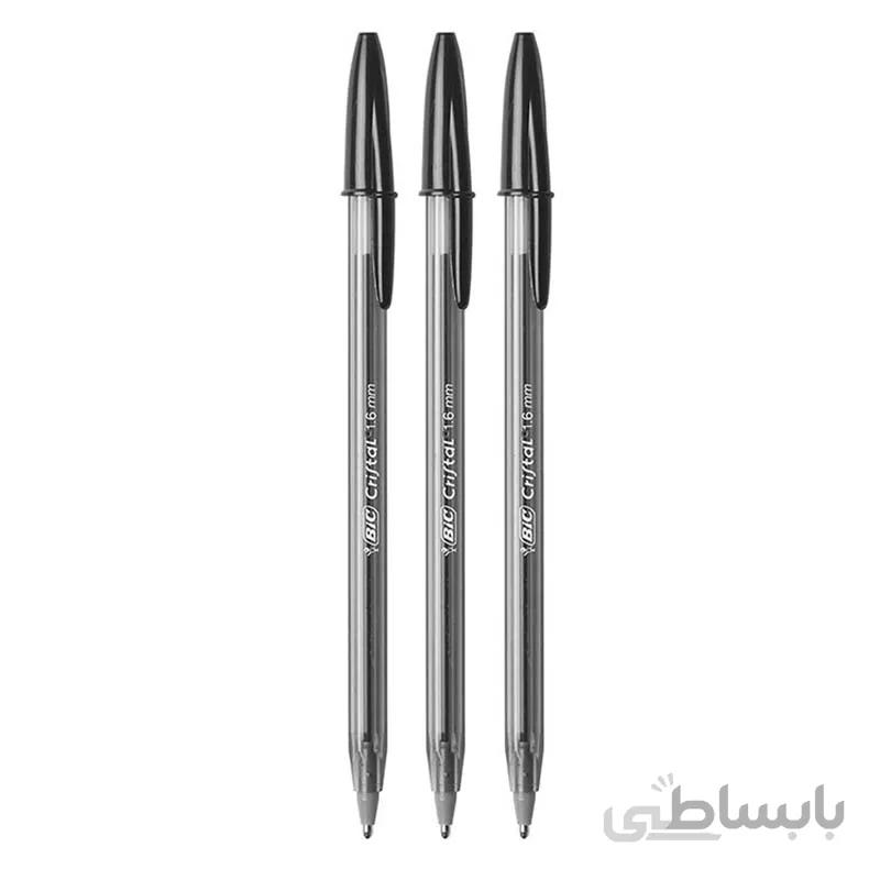 خودکار خوشنویسی بیک 1.6 مدل کریستال لارج بسته 3 عددی