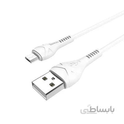 کابل تبدیل USB به MicroUSB هوکو مدل X37 طول 1 متر