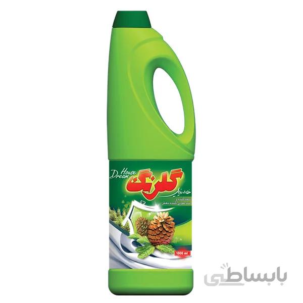 مایع سفیدکننده ضدعفونی کننده سطوح و البسه کاج سوزنی ۱۰۰۰گرم گلرنگ