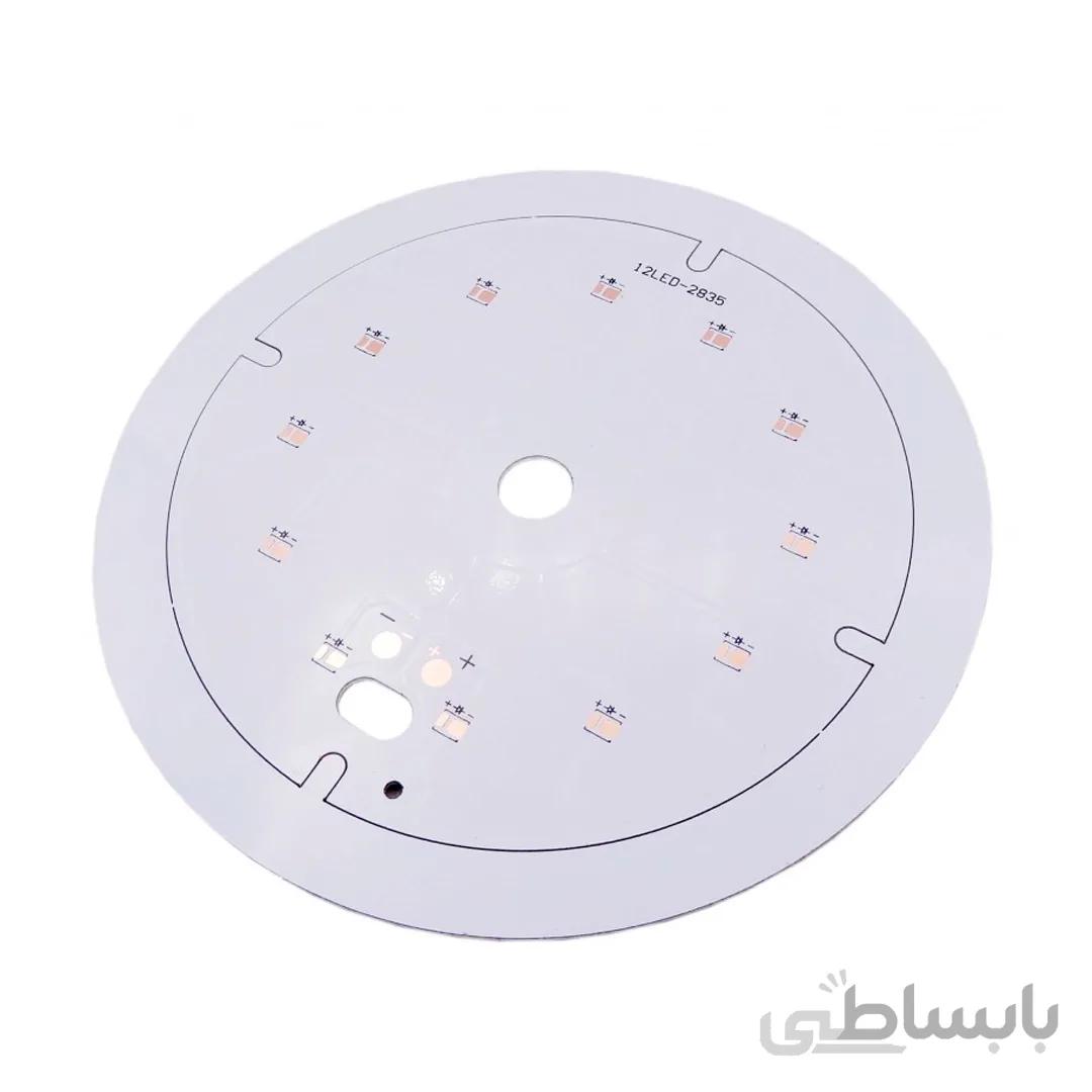 برد PCB آلومینیومی گرد LED 2835 قطر 100 میلیمتر