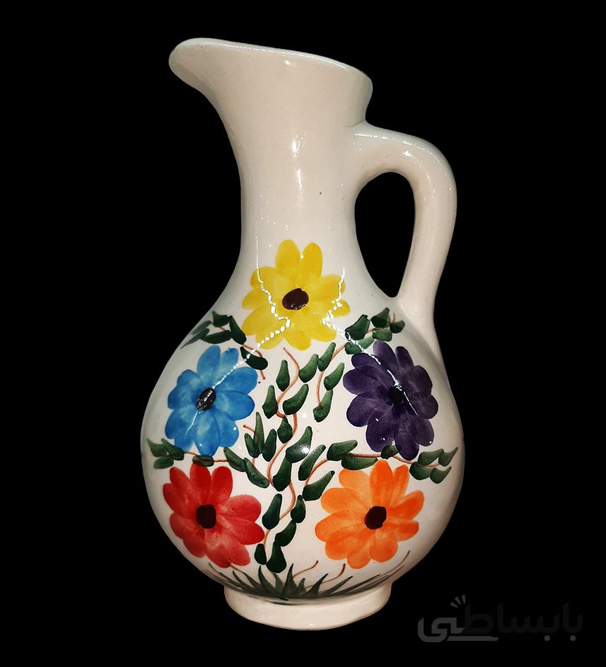 پارچ سفالی گلدار sp-1001