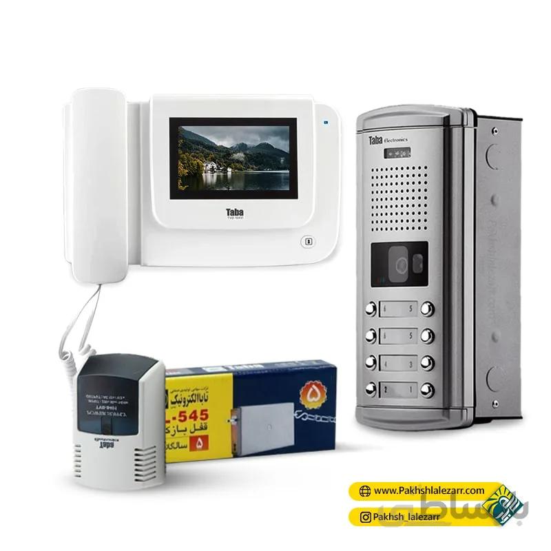 پکیج کامل آیفون تصویری مانیتور 4.3 اینچ مدل 1043 و پنل سپهر تابا الکترونیک